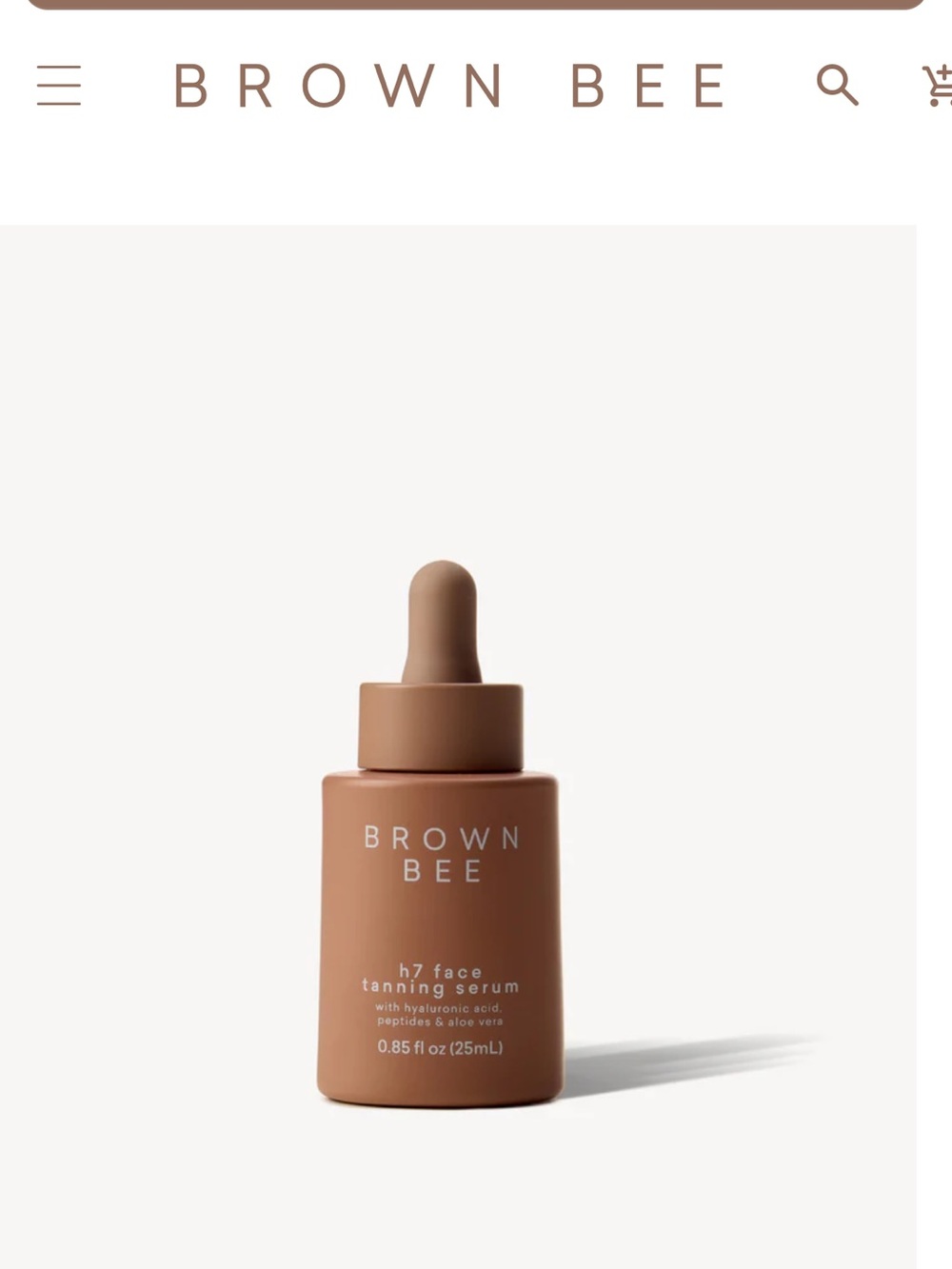 H7 Face Tanning Serum — Tan